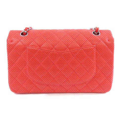 CHANEL Quilted CC SHW Chain Shoulder Bag Calfskin Leather Red v2