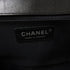 CHANEL Quilted CC SHW Boy 25 Chain Shoulder Bag Leather Black