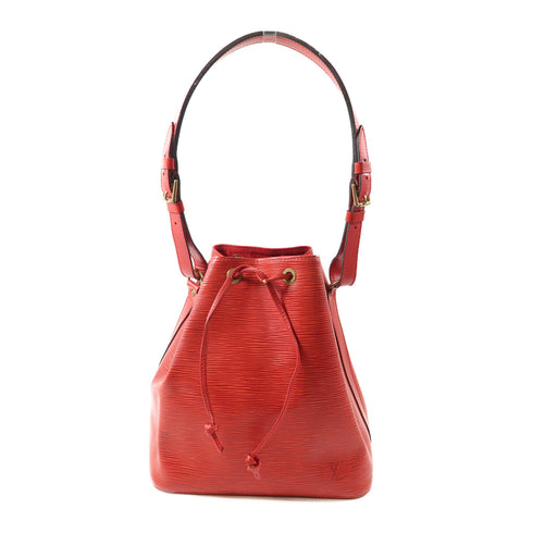 LOUIS VUITTON GHW Petit Noe Shoulder Bag M44107 Epi Red