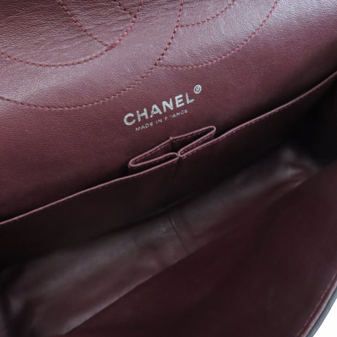 CHANEL Quilted CC SHW 2.55 Chain Shoulder Bag Calfskin Leather Black