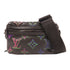 LOUIS VUITTON Comet Messenger PM Shoulder Bag M22495 Calfskin Black/Multicolor