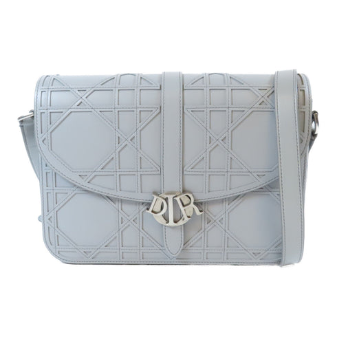 Christian Dior CD SHW Shoulder Bag Calfskin Leather Grey