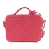 CHANEL Quilted CC GHW Vanity Case 2 Way Shoulder Handbag Caviar Leather Pink