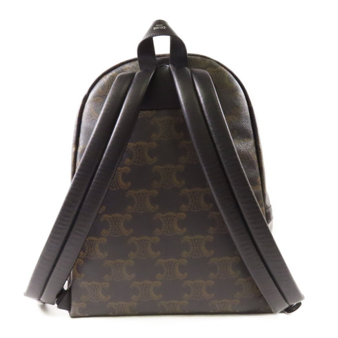 CELINE SHW Triomphe Backpack Coated Canvas Brown
