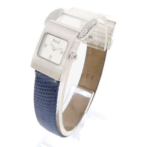 PIAGET Possession Automatic Watch 11269622 Stainless Steel/Leather White