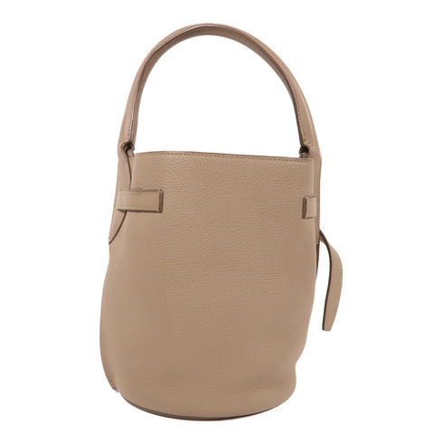 CELINE SHW 2 Way Bucket Bag Calfskin Leather Grey