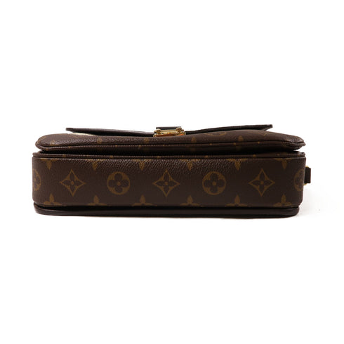 LOUIS VUITTON LV GHW Pochette Metis MM 2 Way Shoulder Bag Monogram Brown