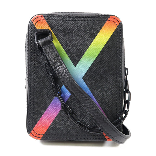 LOUIS VUITTON LV Danube Messenger Shoulder Bag M30332 Taiga Black