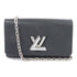 LOUIS VUITTON SHW Portefuille Twist Chain Wallet Shoulder Bag M62038 Epi Black