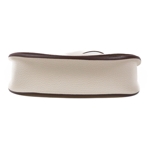 HERMES GHW Sac Saut Hermes 25 Shoulder Bag Taurillon Clemence Leather Nata