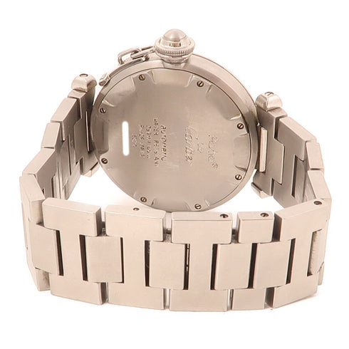 CARTIER Pasha C 2324 Automatic Watch Stainless Steel Black