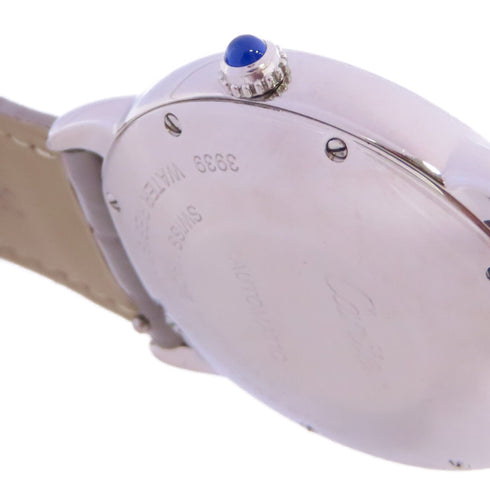 CARTIER Ronde De Cartier Automatic Watch SS Leather Belt WSRN0013 White
