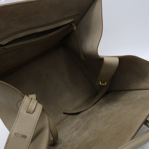 CELINE GHW Hand Bag Handbag Calfskin Leather 169953 Grey