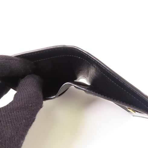 SAINT LAURENT YSL GHW Wallet 635265 Calfskin Leather Black