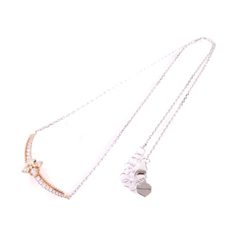 Jewelry SHW 0.282ct Diamond Necklace 18K White Gold 18K Rose Gold