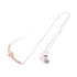 Jewelry SHW 0.282ct Diamond Necklace 18K White Gold 18K Rose Gold