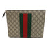GUCCI GG SHW Clutch Bag 475316 Coated Canvas Brown