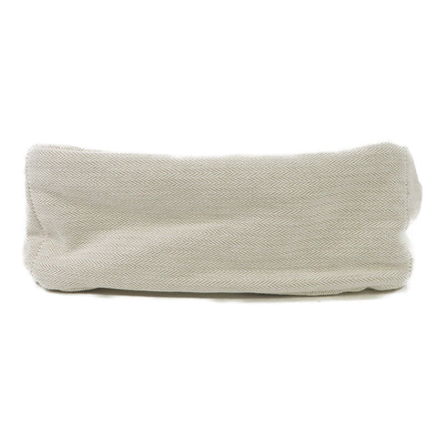 HERMES PHW Inner Bag Clutch Canvas White