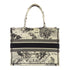 Christian Dior CD Book Tote Bag Canvas Black