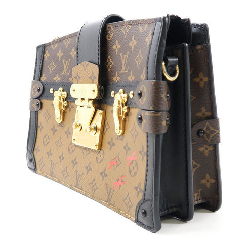 LOUIS VUITTON LV GHW Trunk Clutch Shoulder Bag M43596 Monogram Brown
