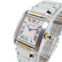 CARTIER Tank Francaise Quartz Watch #2384 18K Gold Stainless Steel Shell Pink