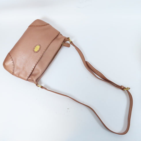 FENDI GHW Shoulder Bag 8BT200 Calfskin Leather Pink