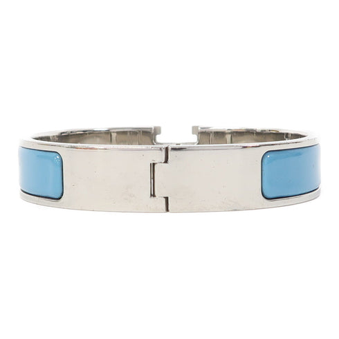 HERMES Clic H Bracelets Metal Light Blue
