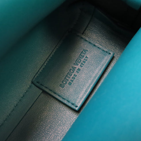 BOTTEGA VENETA BV GHW Point Shoulder Bag Crossbody Calfskin Leather Green