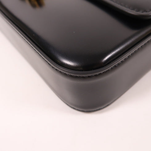 CELINE GHW Claude Shiny Shoulder Bag 194143BF4 38NO Calfskin Leather