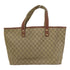 GUCCI GG GHW Shoulder Tote Bag 211134 Coated Canvas Brown