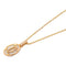 CARTIER Logo Double C Necklace B7219200 Diamond 18K Pink Gold