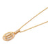 CARTIER Logo Double C Necklace B7219200 Diamond 18K Pink Gold