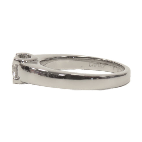 CARTIER 0.45ct Diamond Ring Cartier#50 US#6 PT950 Platinum