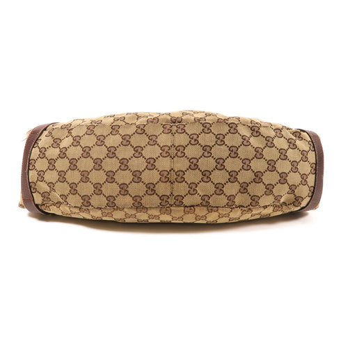 GUCCI GG GHW Shoulder Bag 130736 Canvas Brown