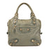 BALENCIAGA SHW Hand Bag Calfskin Leather Green