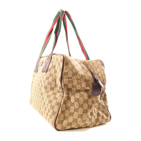 GUCCI Boston Bag Travel Bag 153240 GG Canvas