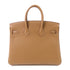 HERMES PHW Birkin 25 Handbag Togo Leather Alezan