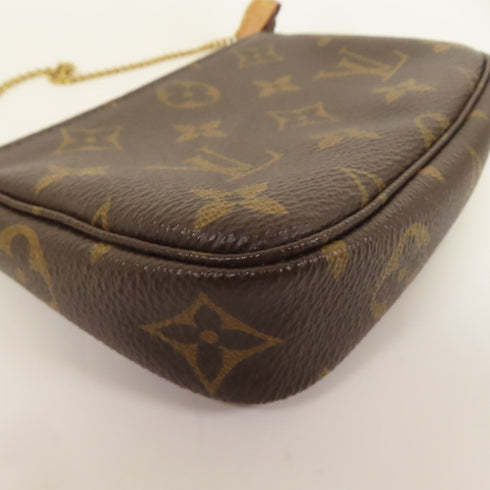 LOUIS VUITTON LV GHW Mini Pochette Accessoires Handbag M58009 Monogram Brown v3
