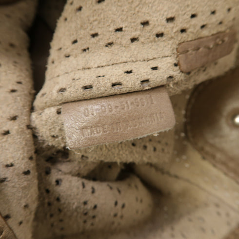 Chloe SHW Shoulder Bag Calfskin Leather Greige