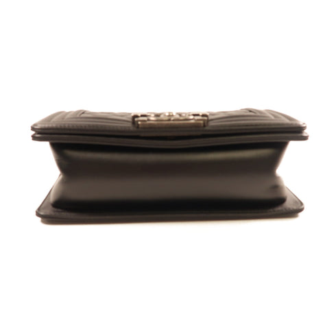 CHANEL CC SHW Boy Chanel 20 Shoulder Bag Calfskin Leather A67085 Black