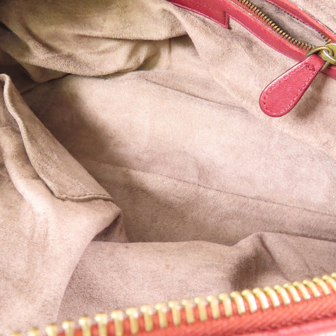 BOTTEGA VENETA BV GHW Shoulder Bag 173398 V00A2 6305 Lambskin Leather Red