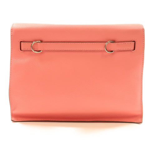 HERMES PHW Kelly Dance Shoulder Bag Evercolor Leather Rose D'ete Pink