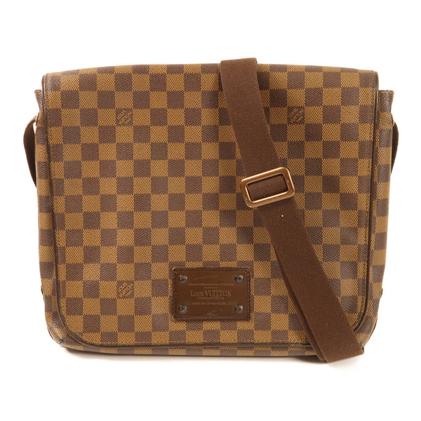LOUIS VUITTON LV Brooklyn MM Shoulder Messenger Bag N51211 Damier Brown