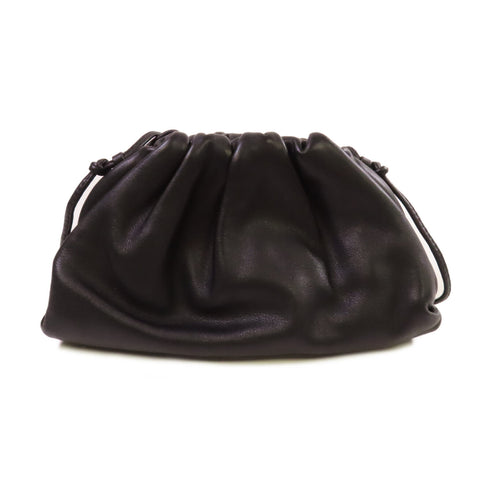 BOTTEGA VENETA BV Mini Pouch Shoulder Bag Crossbody Calfskin Leather Black