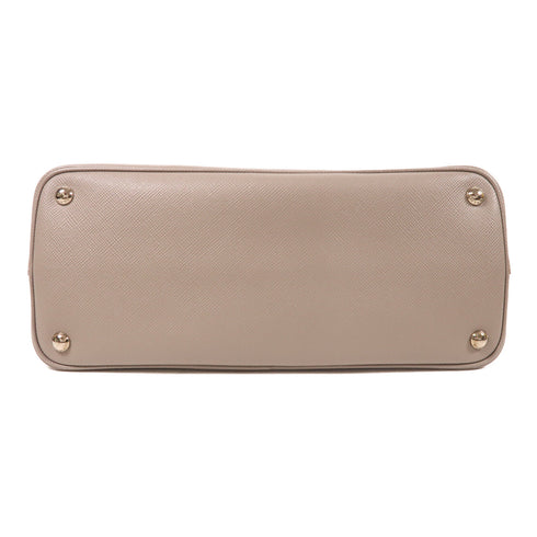 PRADA SHW Shoulder Tote Bag 2 Way Handbag BN2838 Calfskin Leather Gray Grey