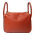 HERMES GHW Lindy 30 2Way Shoulder Hand Bag Evercolor Stamp Y Brique 36 Red