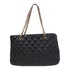 CHANEL Quilted CC GHW 2Way Chain Shoulder Bag Calfskin Leather Black