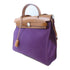 HERMES PHW Herbag Cabas PM 2 Way Shoulder Hand Bag Canvas Purple