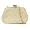 CHANEL Quilted CC GHW Clutch Bag Chain Shoulder Bag Lambskin Leather Beige