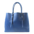 PRADA SHW Double Shoulder Bag Saffiano Leather Blue